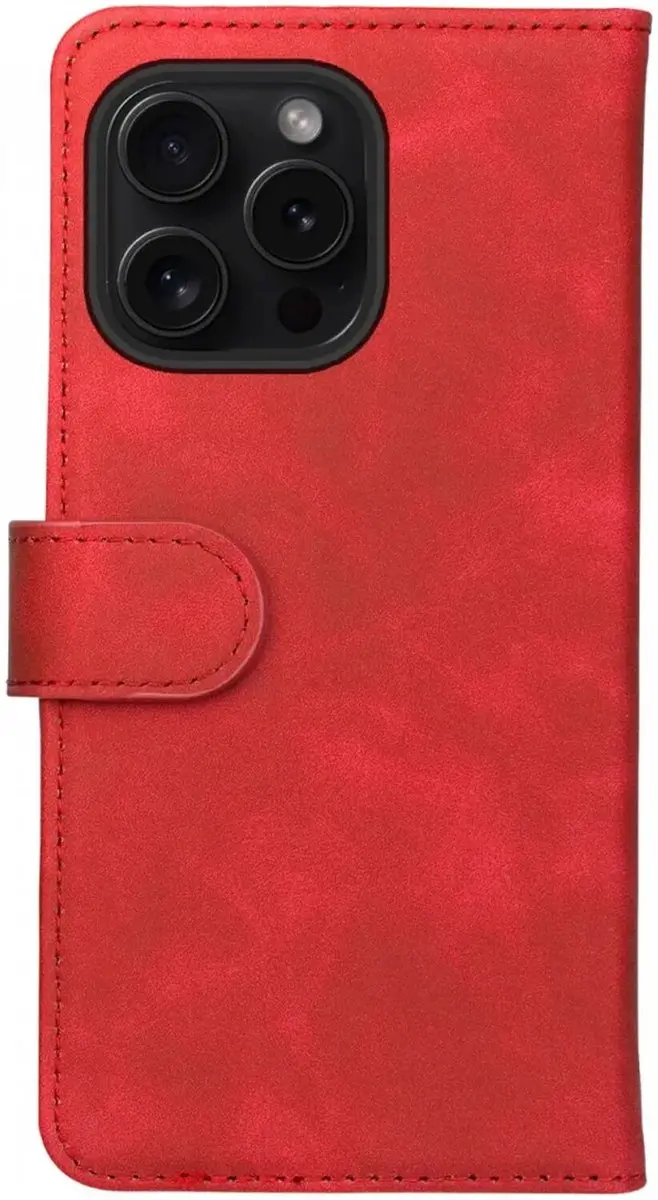 Rosso Element Wallet Book Case 193559 - iPhone 16 Pro Max - Rood