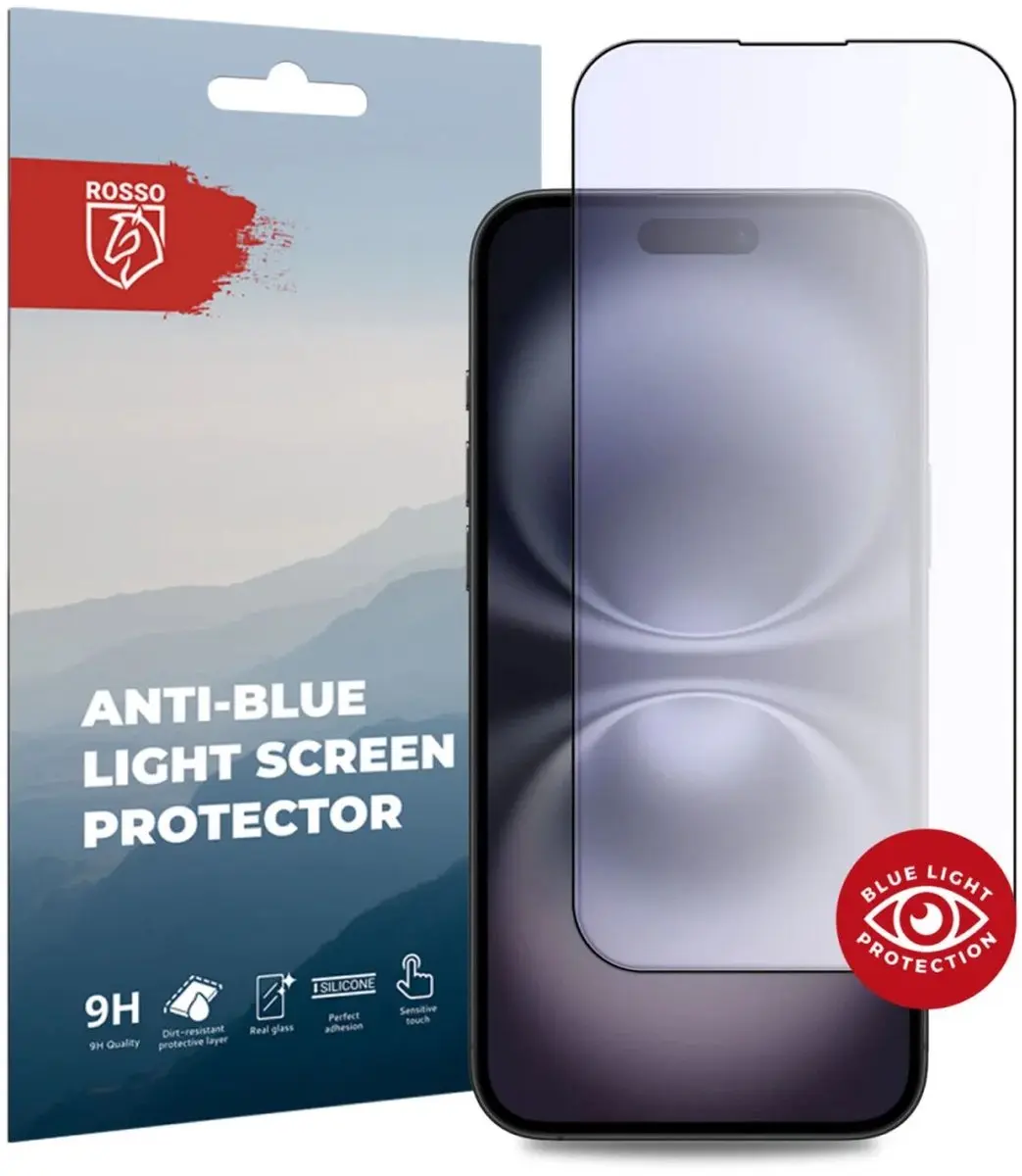 Rosso Anti-Blue Light Tempered Glass iPhone 16 Plus