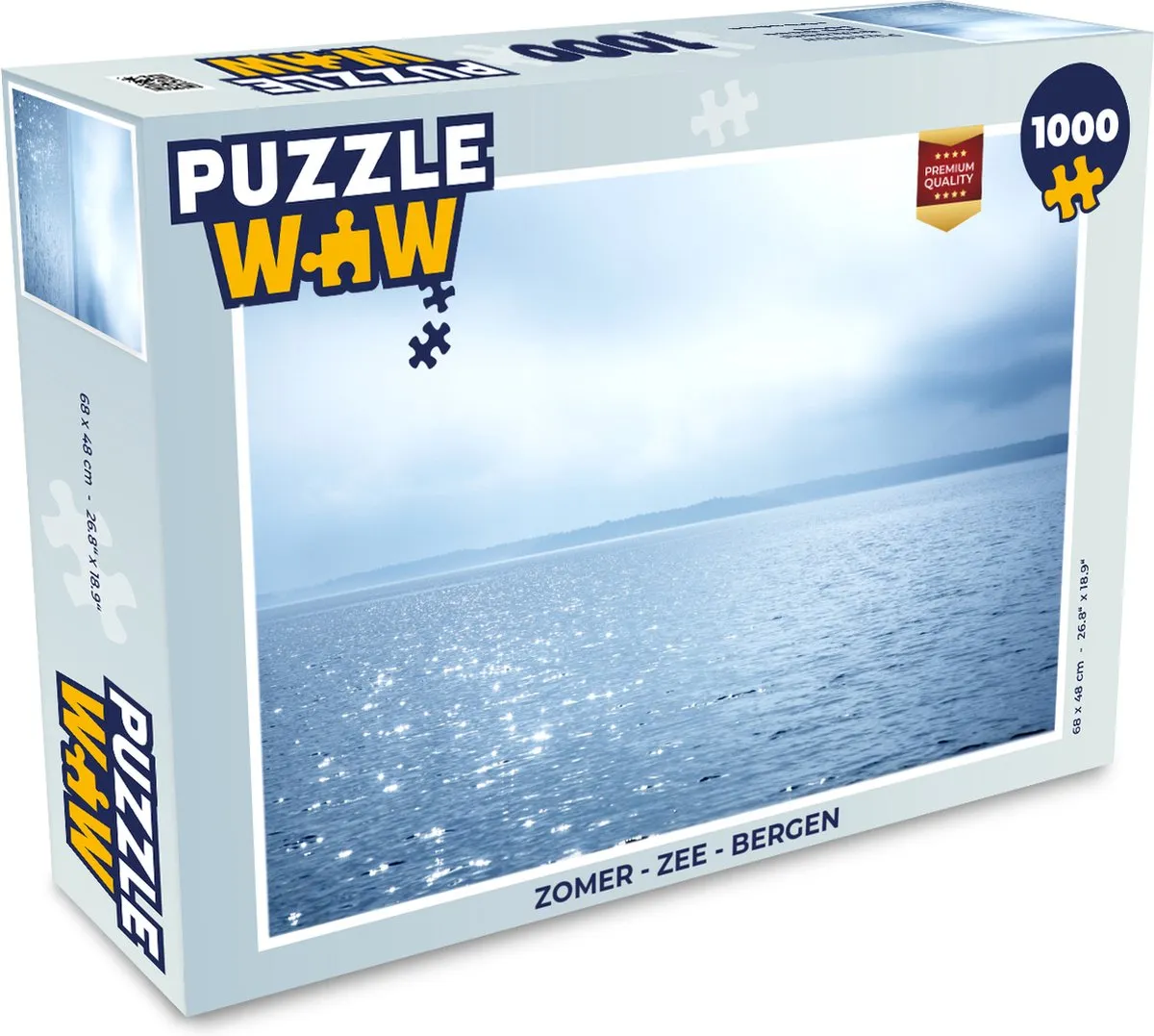 PuzzleWow Zee & Bergen Legpuzzel 1000 Stuks