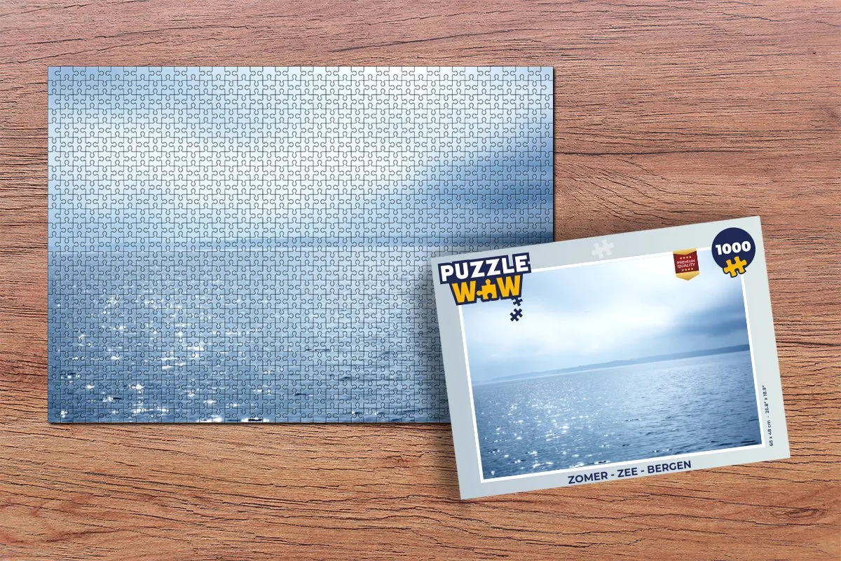 PuzzleWow Zee & Bergen Legpuzzel 1000 Stuks - Multicolor