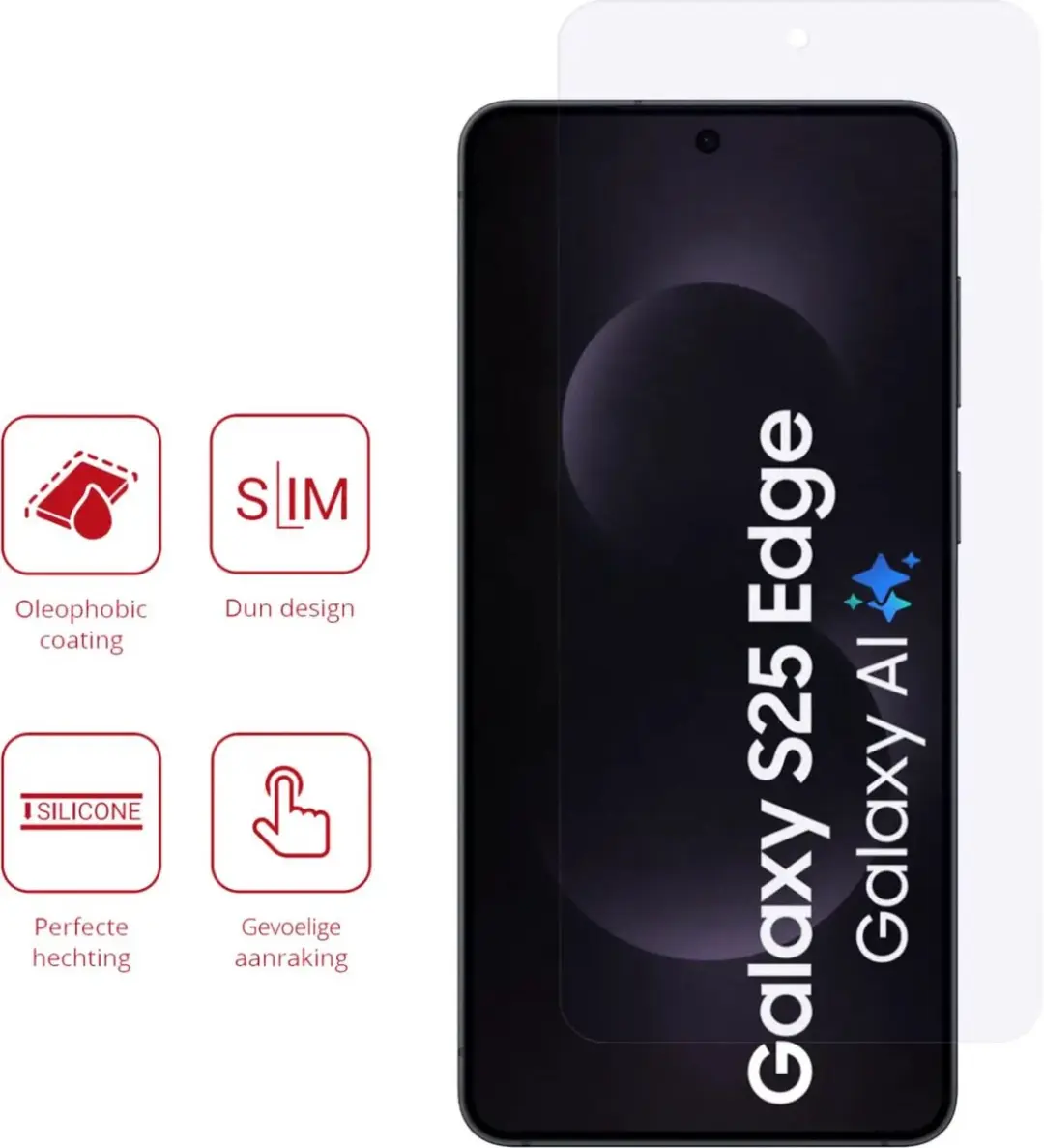 Rosso Screen Protector Samsung Galaxy S25 Edge - 2 Stuks