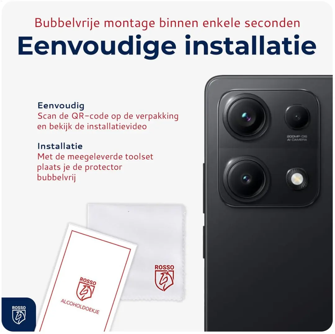 Rosso Camera Protector Xiaomi Redmi Note 14S - Ultra Dun Glas - Transparant