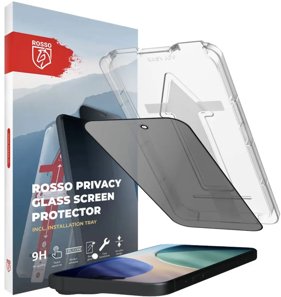 Rosso iPhone Air Privacy Screen Protector 9H Glas