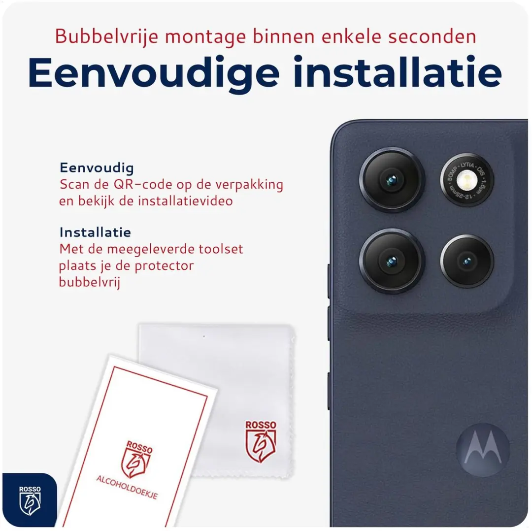 Rosso Camera Protector Motorola Moto G56 - Ultra Dun Glas - Transparant