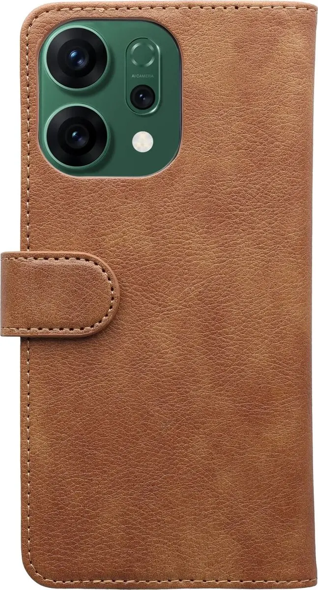 Rosso Element Wallet Book Case Oppo Reno 14 Pro - 3 Pasjes - Bruin