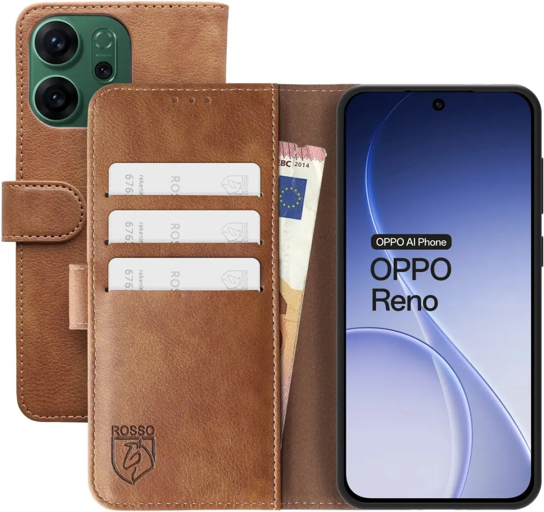 Rosso Element Wallet Book Case Oppo Reno 14 Pro
