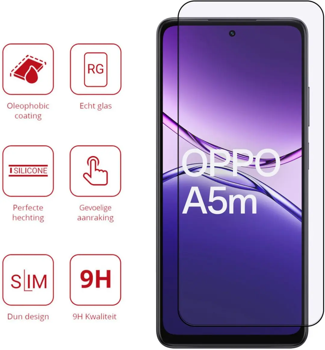 Rosso Screen Protector Oppo A5 2025 - 9H Tempered Glass