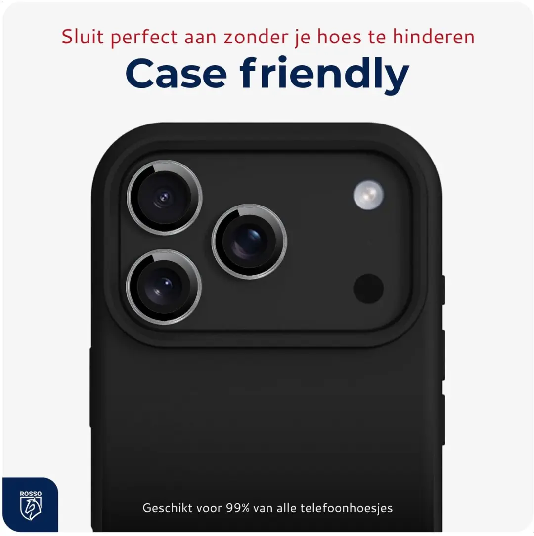Rosso Camera Frame Protector iPhone 17 Pro/Pro Max - 9H Glas - Grijs