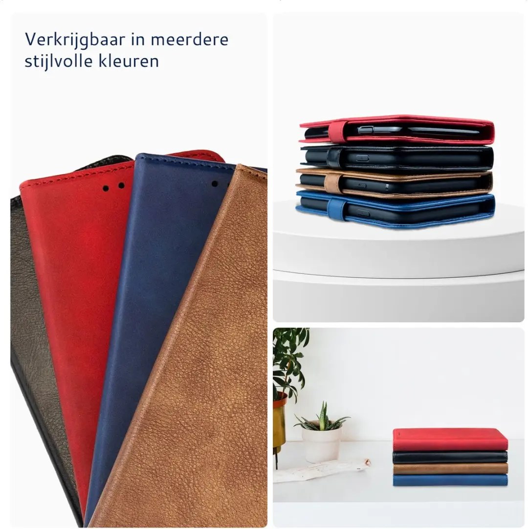 Rosso Element Wallet Book Case 245925 - Google Pixel 10a - 3 Pasjes - Bruin