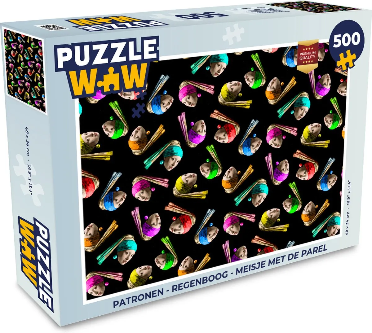 PuzzleWow Regenboog Legpuzzel 500 Stuks