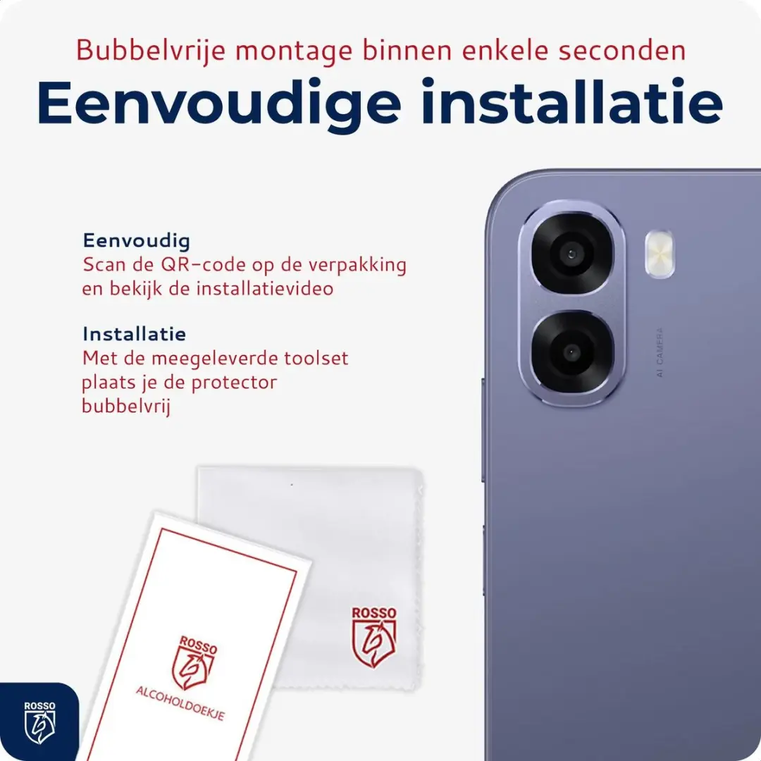 Rosso Camera Protector Oppo A6x - Ultra Dun Glas - Transparant