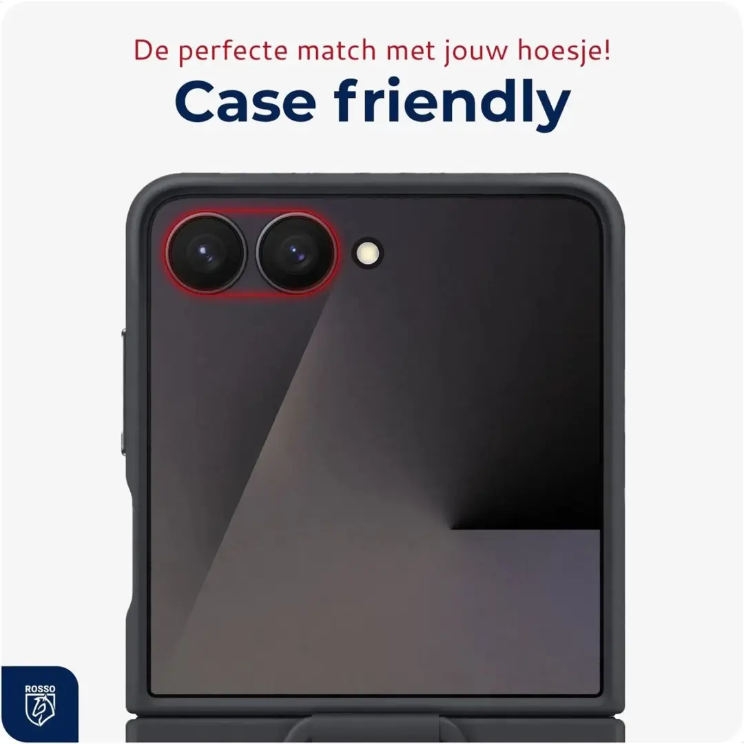 Rosso Camera Protector Samsung Galaxy Z Flip8 - Ultra Dun Glas - Transparant