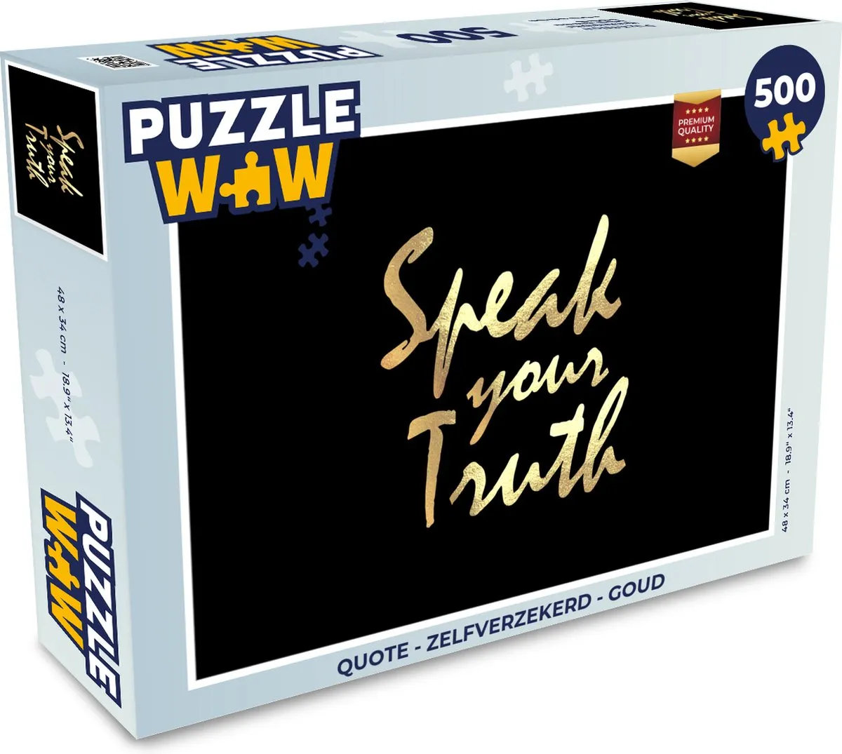 PuzzleWow Quote Legpuzzel 500 Stuks