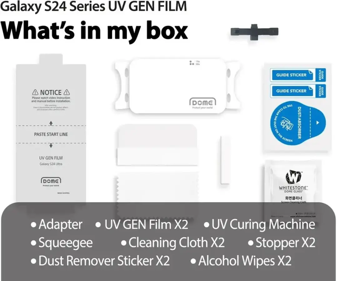 Whitestone UV Gen Screen Protector S24+ - 2 Stuks