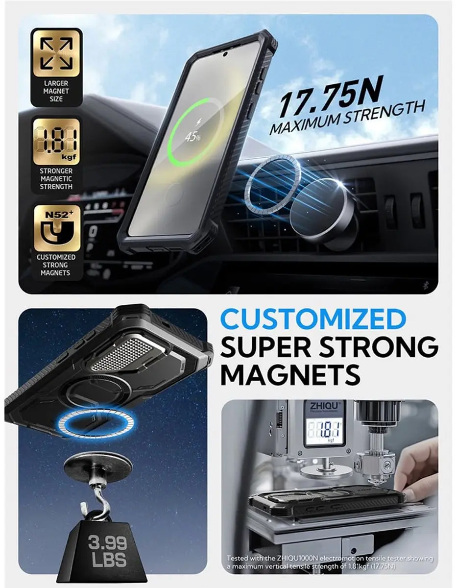 Supcase Armorbox 13183 Hoesje Samsung Galaxy S25 Plus - Zwart