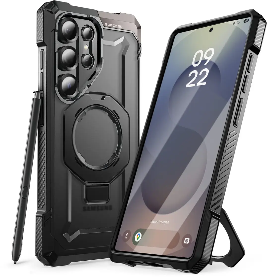 Supcase UB Grip Hoesje 13182 - Samsung Galaxy S25 Ultra - Zwart
