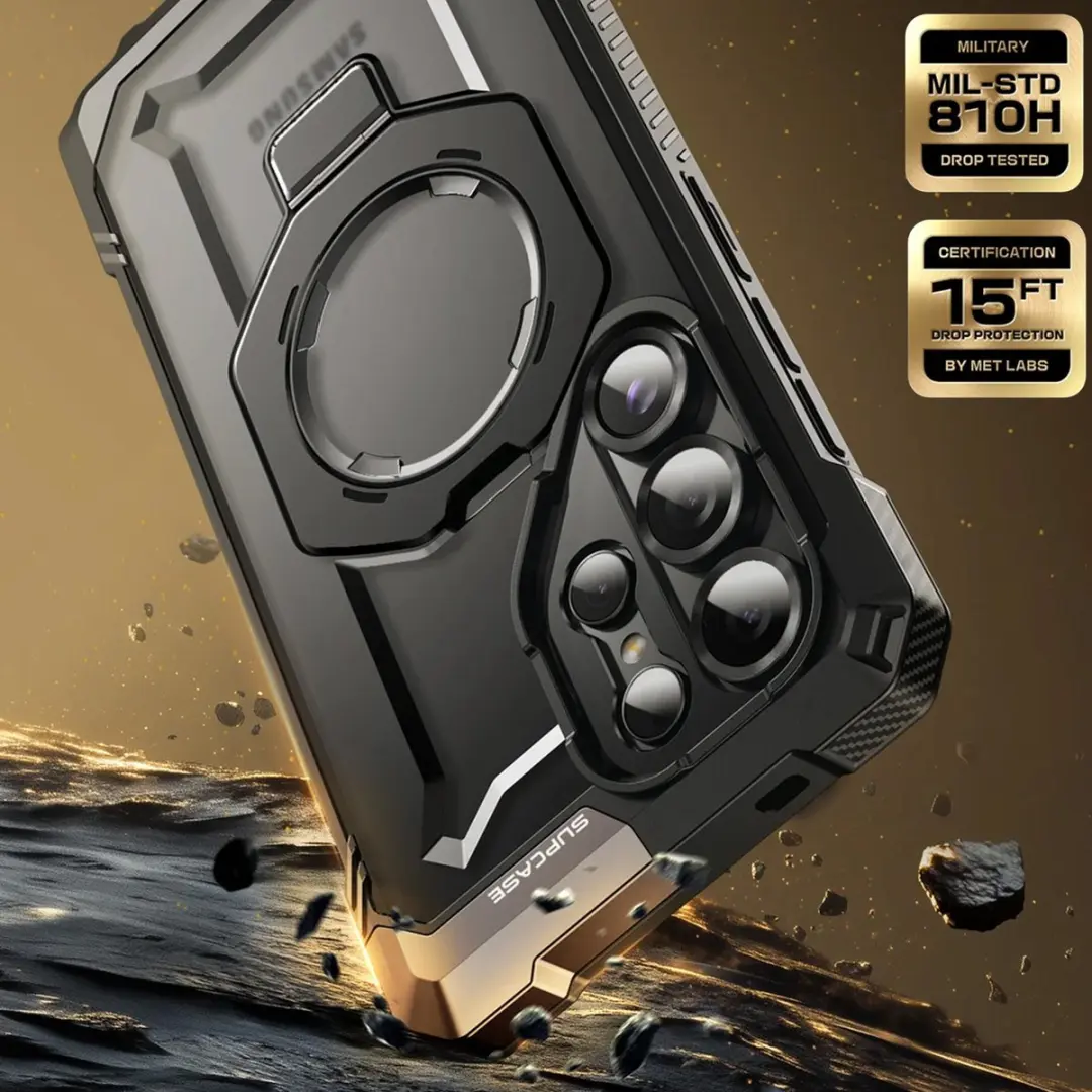Supcase UB Grip Hoesje 13182 - Samsung Galaxy S25 Ultra - Zwart