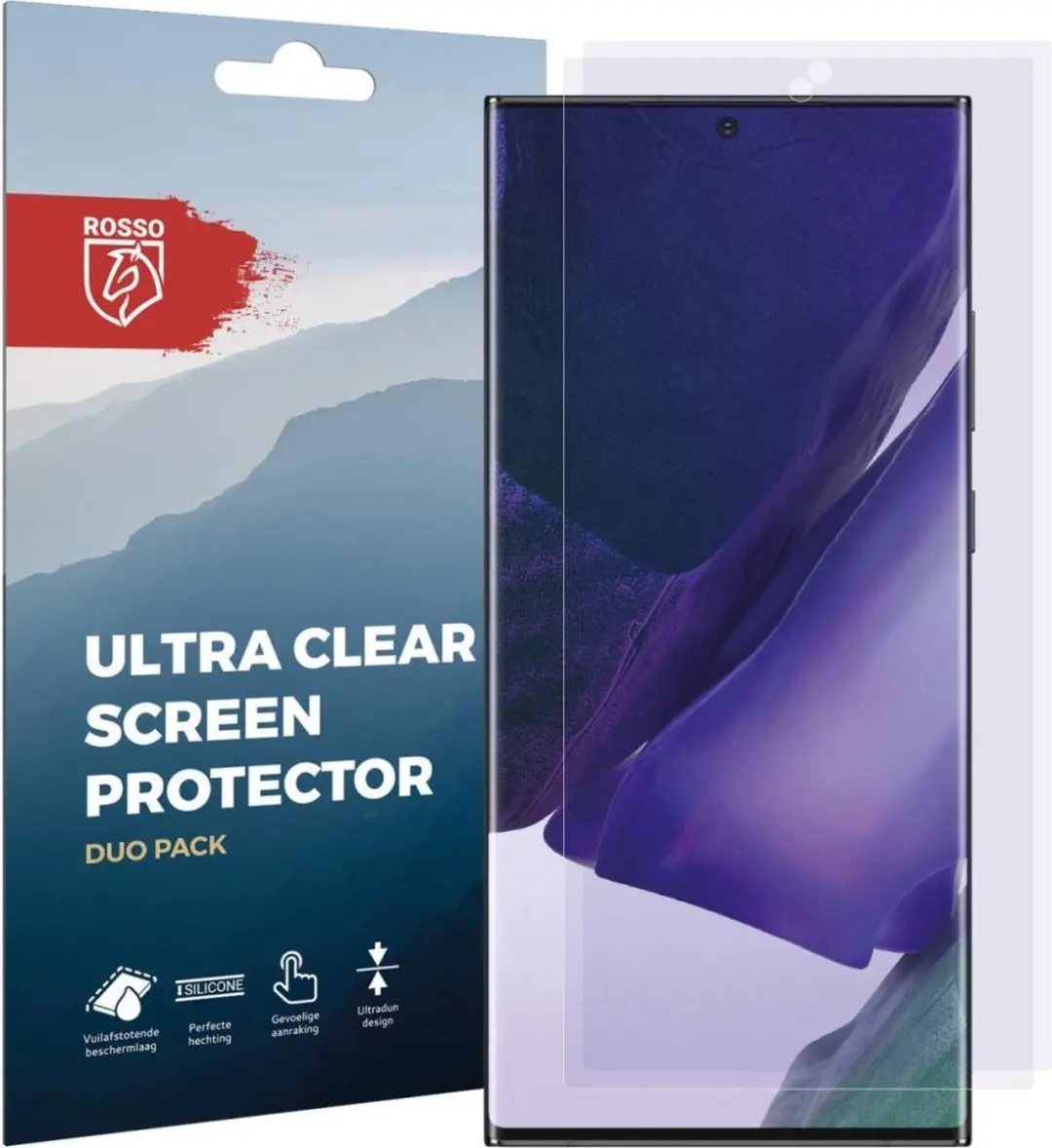 Rosso Screen Protector Ultra Clear - Samsung Galaxy Note20 Ultra - 2 Stuks