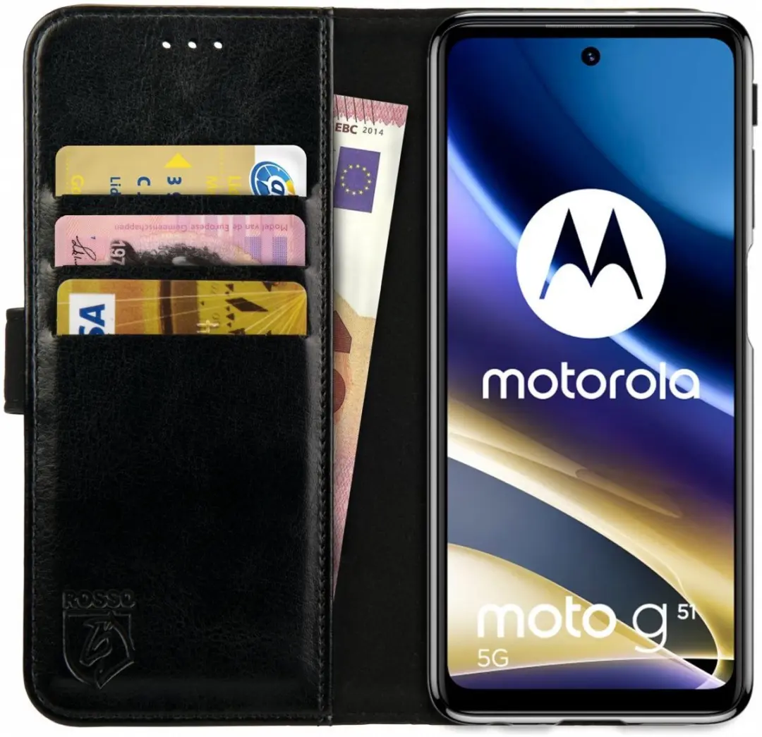 Rosso Element Book Case Wallet Moto G51