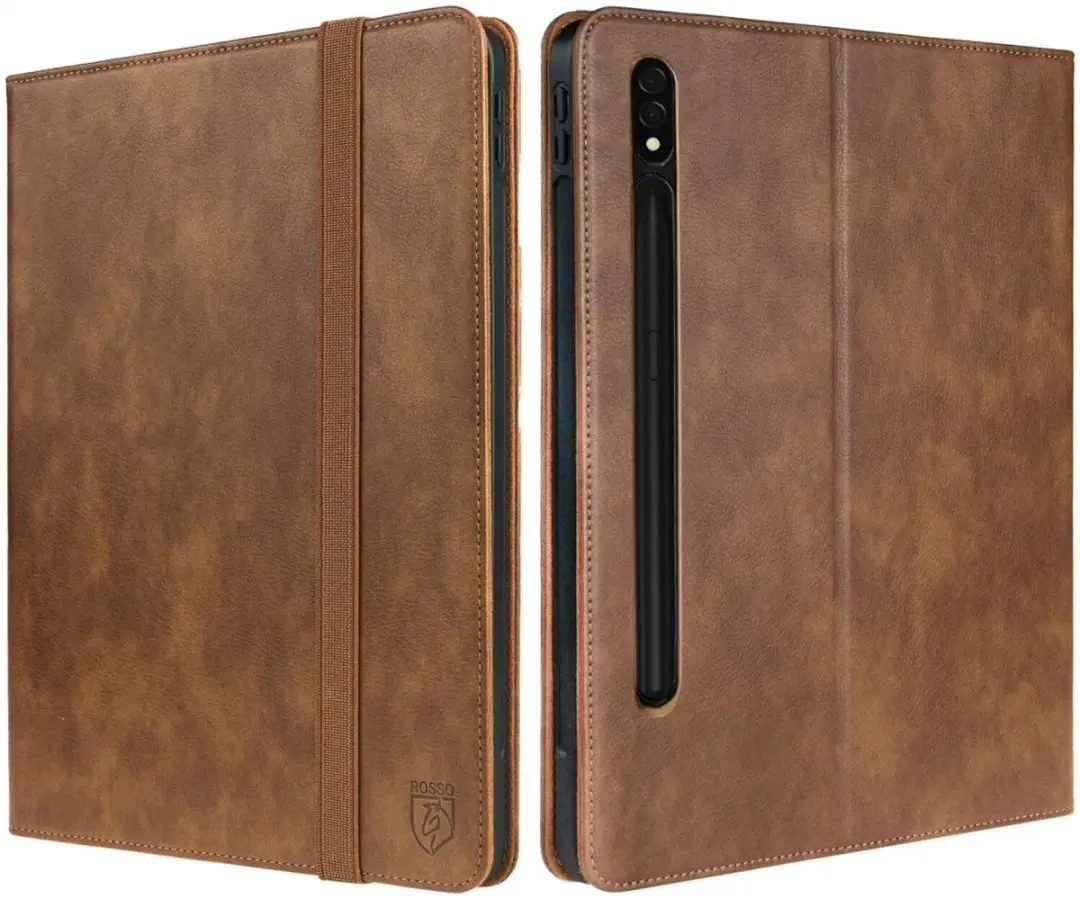 Rosso Element Book Case Samsung Galaxy Tab S9 Plus 12.4" - Bruin