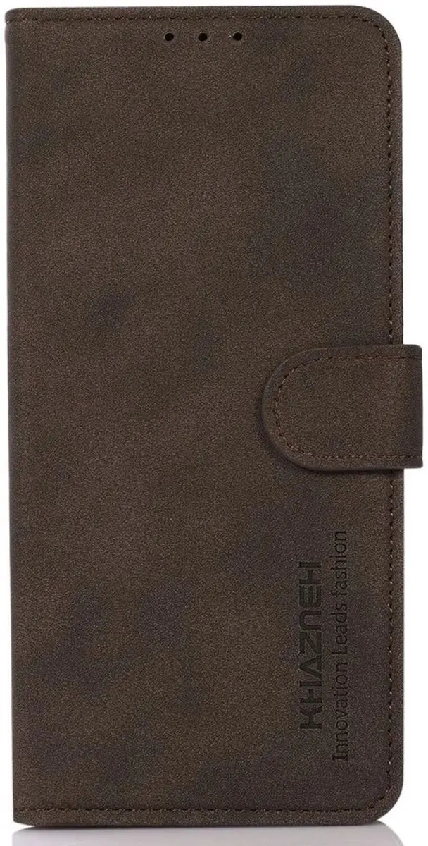 Khazneh Oppo A58 4G Hoesje Retro Wallet - Bruin