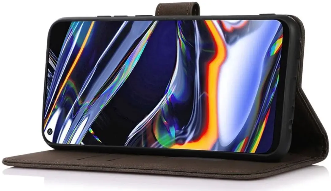 Khazneh Oppo A58 4G Hoesje Retro Wallet - Bruin