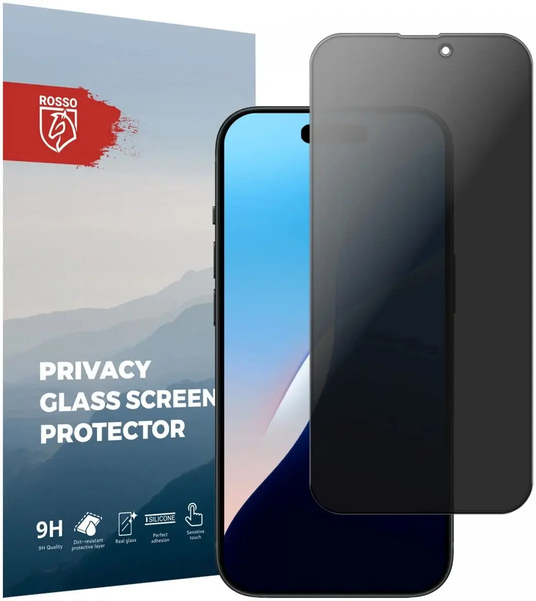 Rosso 9H Privacy Screen Protector iPhone 16