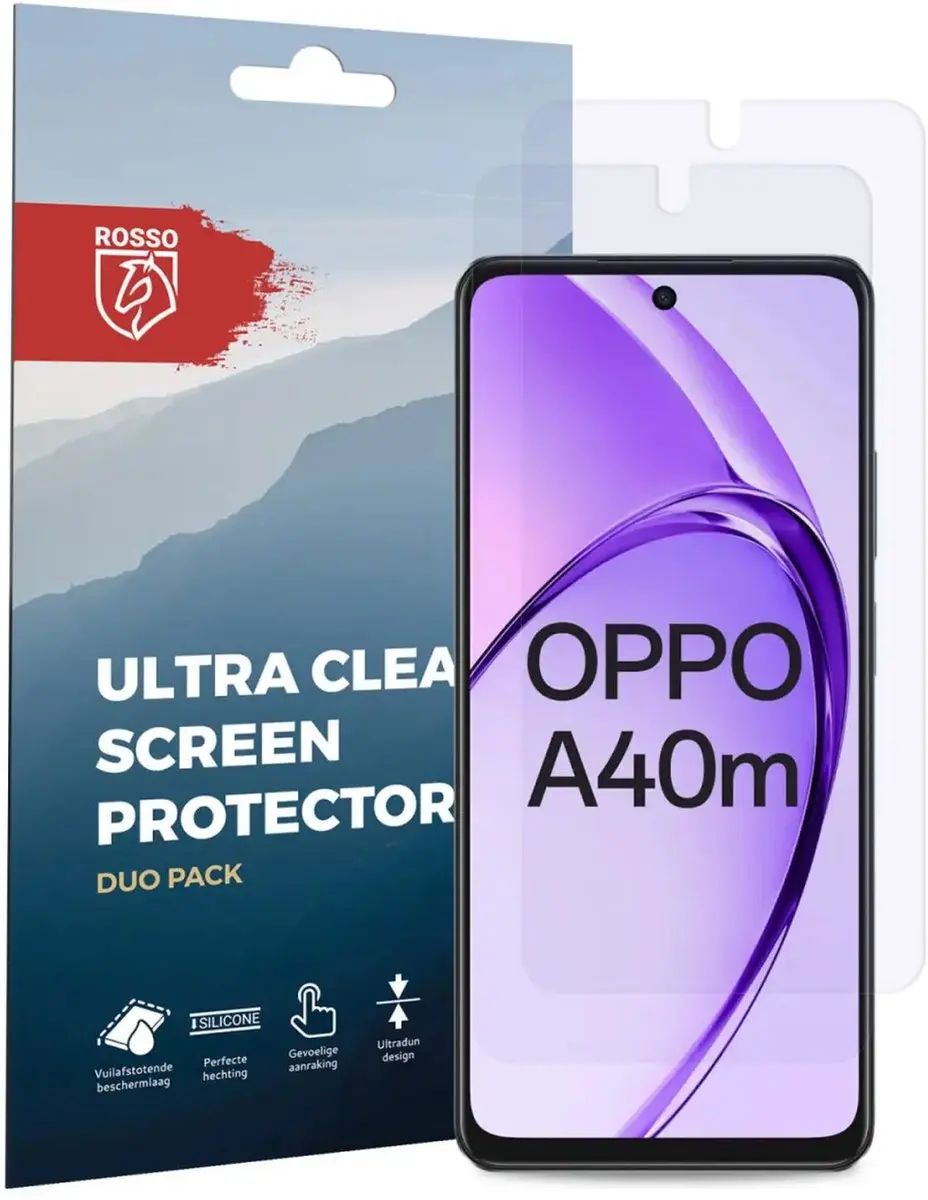 Rosso Screen Protector Oppo A60 5G - 2 Stuks - TPU Ultra Clear
