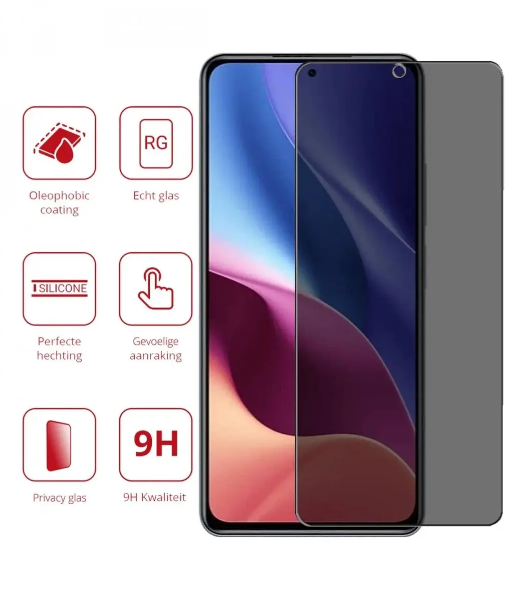 Rosso Privacy Screen Protector Oppo A60 5G - 9H Gehard Glas