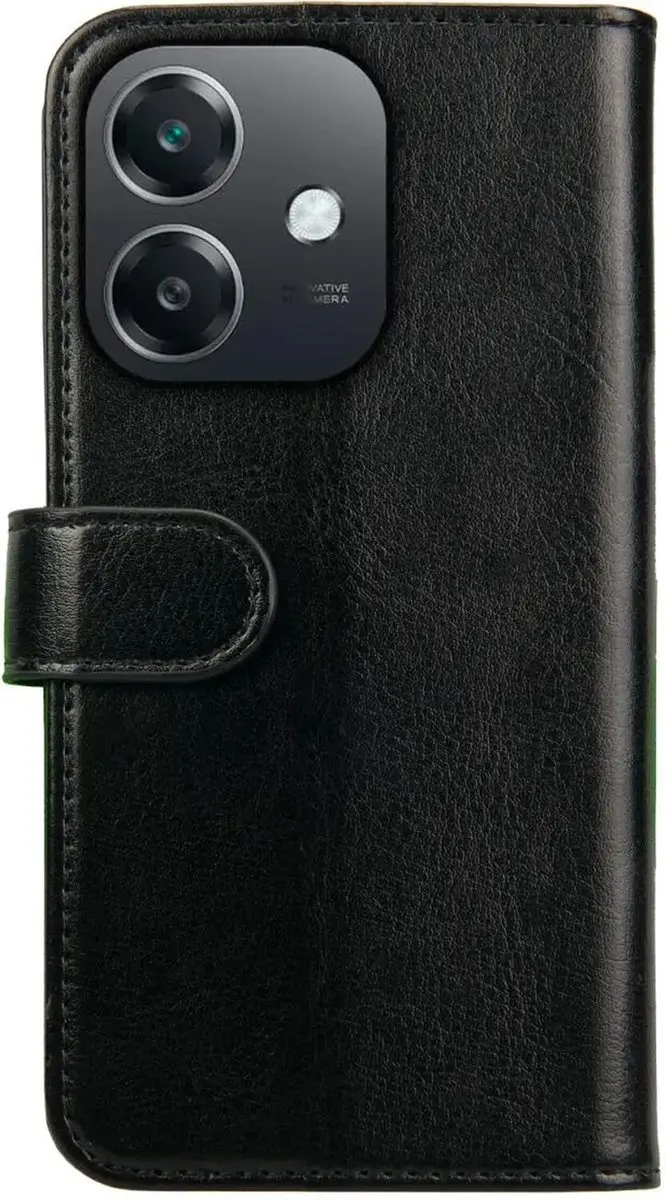 Rosso Element 208716 Wallet Book Case Oppo A60 5G - 3 Pasjes - Zwart