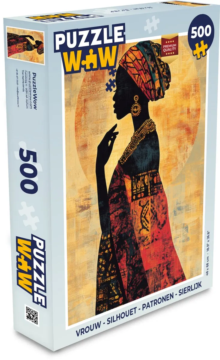 PuzzleWow Silhouet Legpuzzel 500 Stuks