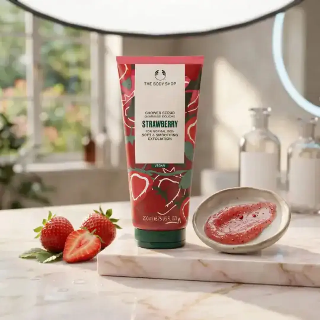 The Body Shop Strawberry Shower Scrub 200ml