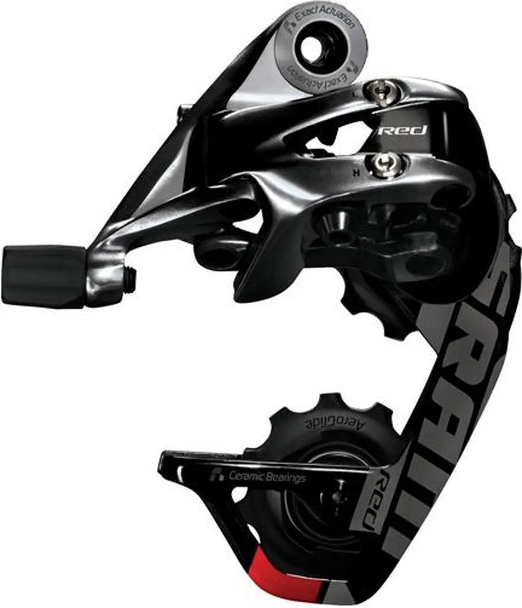 SRAM New Red 10V Achterderailleur - WiFli Medium Cage - Zilver/Zwart