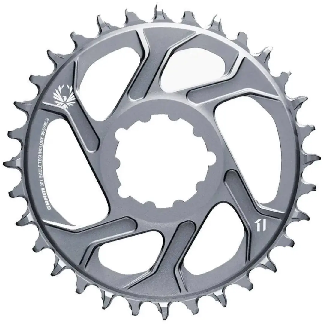 Kettingblad Sram X-Sync2 3 Mm Offset, 30 Tands, Polar Grijs - afbeelding 2 van 5