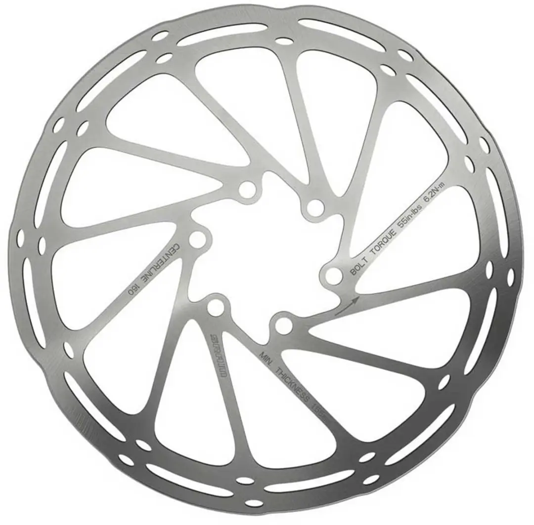 SRAM Centerline Remschijf 160mm - Zilver