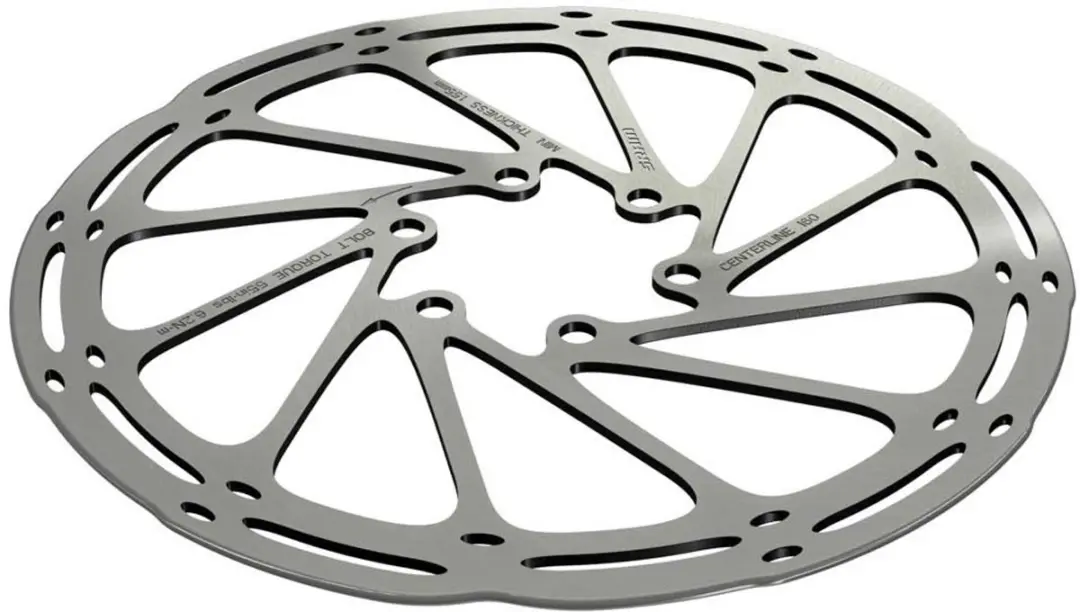 SRAM Centerline Remschijf 160mm - Zilver