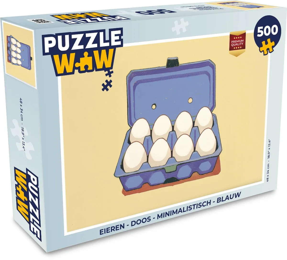 PuzzleWow Minimalistisch Legpuzzel 500 Stuks