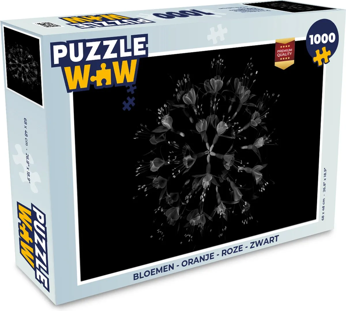 PuzzleWow Bloemen Legpuzzel 1000 Stuks - Multicolor