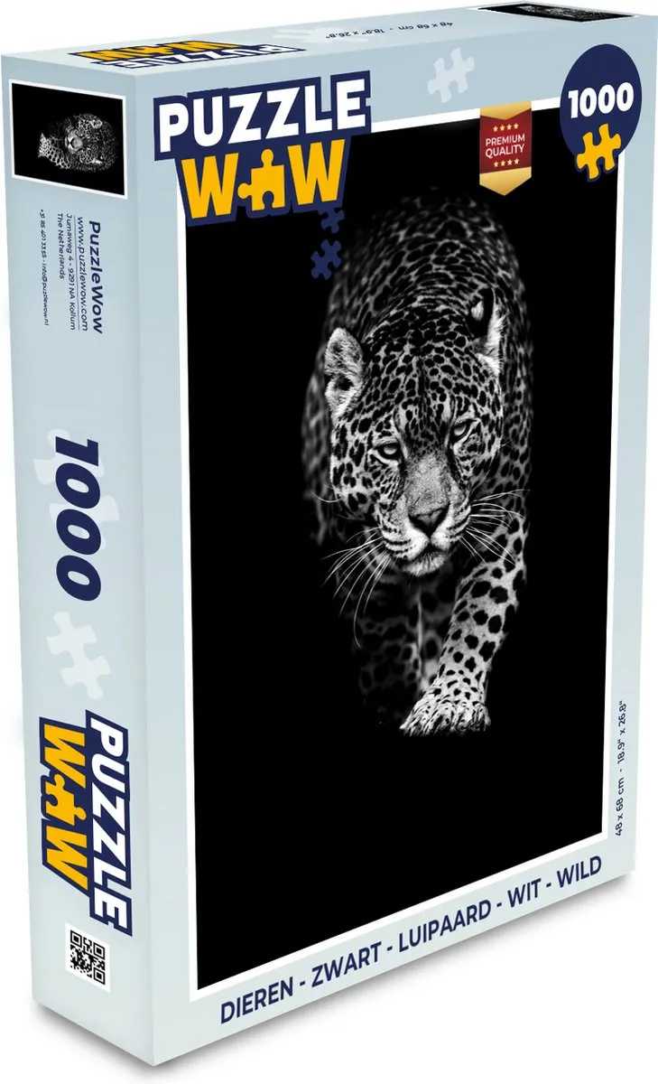 PuzzleWow Dieren Legpuzzel 1000 Stuks - Multicolor