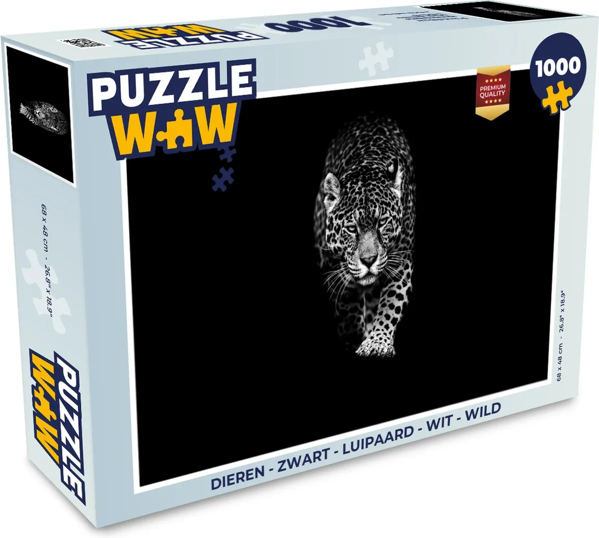 PuzzleWow Dieren Legpuzzel 1000 Stuks - Multicolor