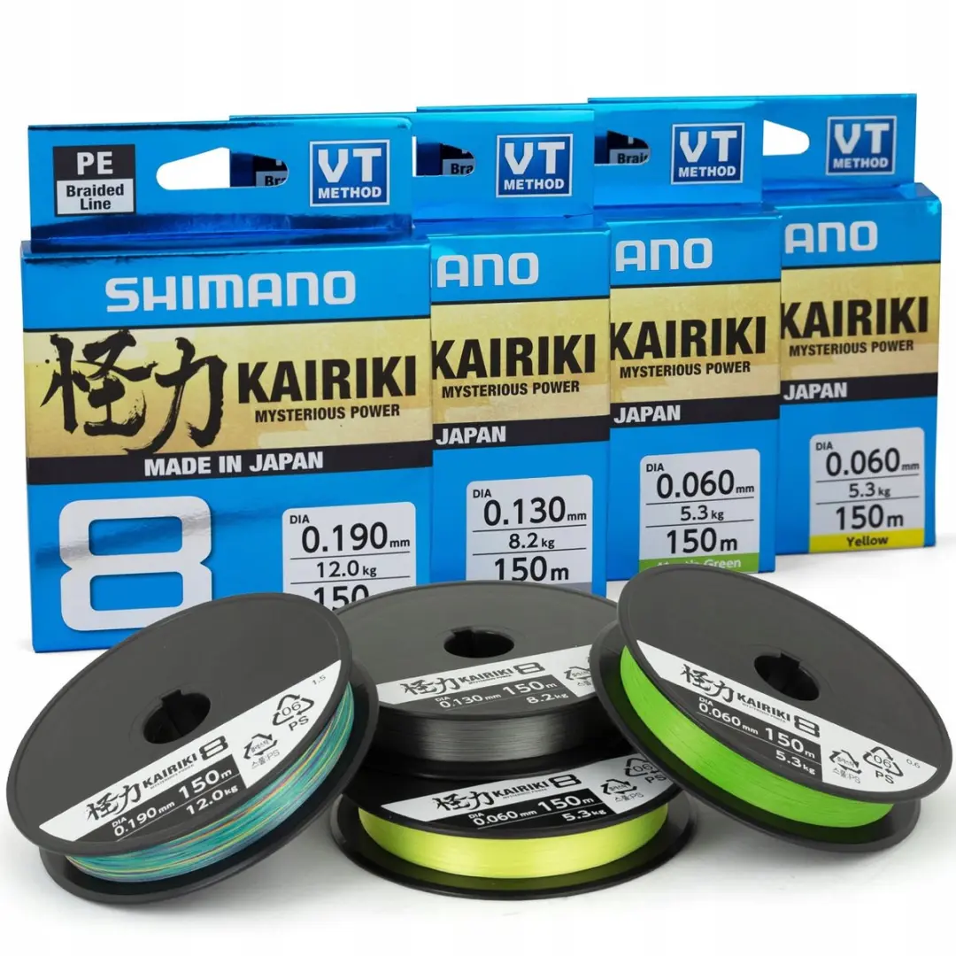Shimano Kairiki 8 0.19mm 12kg 150m Visgroen