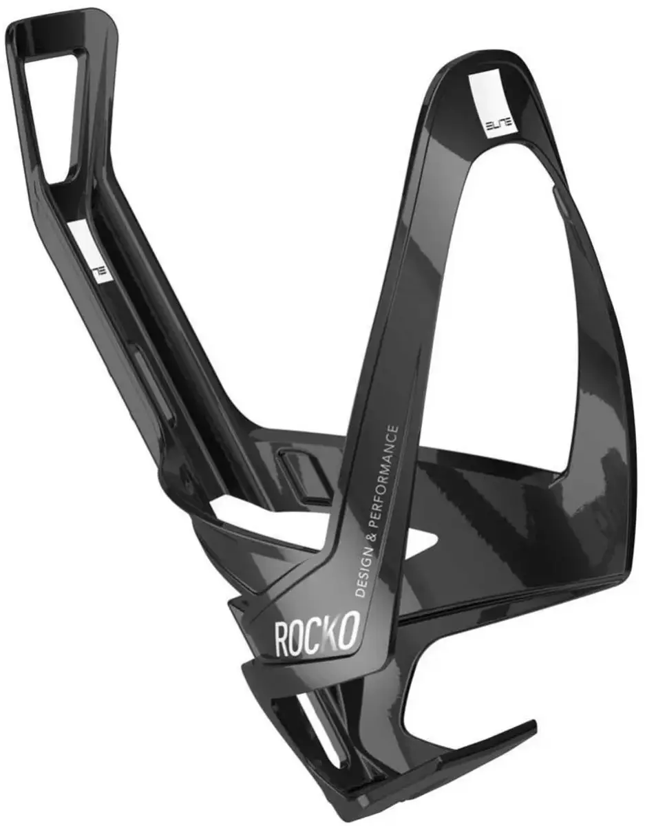 Elite Bidonhouder Rocko 17,9cm Carbon - Matzwart/Wit