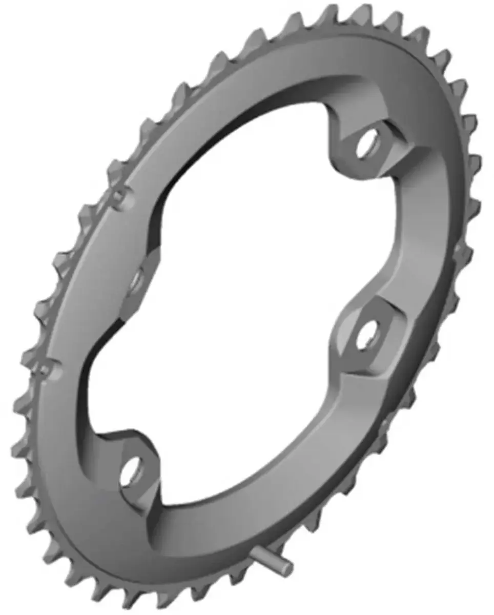 Shimano Deore M6000 96 Bcd Kettingblad Rood 36t