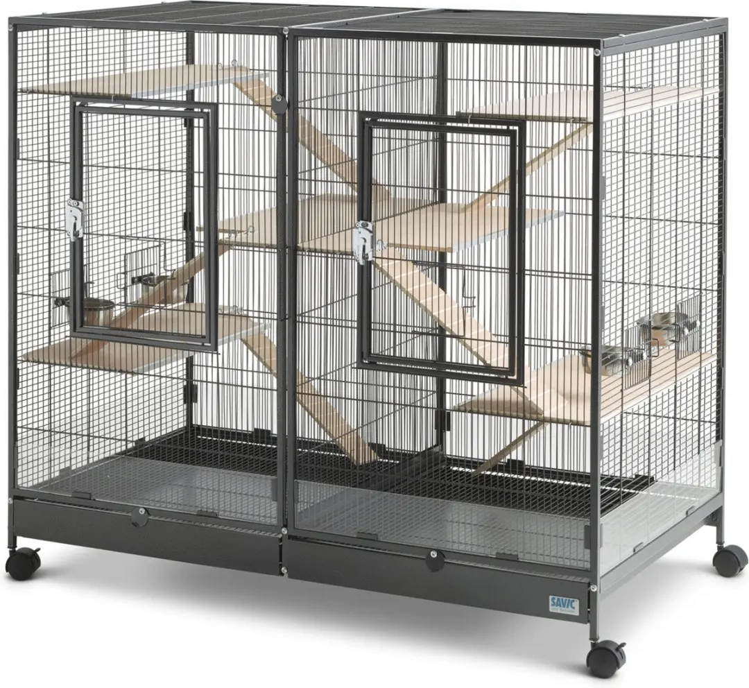 Savic Kleine Dierenkooi Tasmania 120 - Dierenverblijf - 120x65x107 cm Zwart - afbeelding 3 van 6