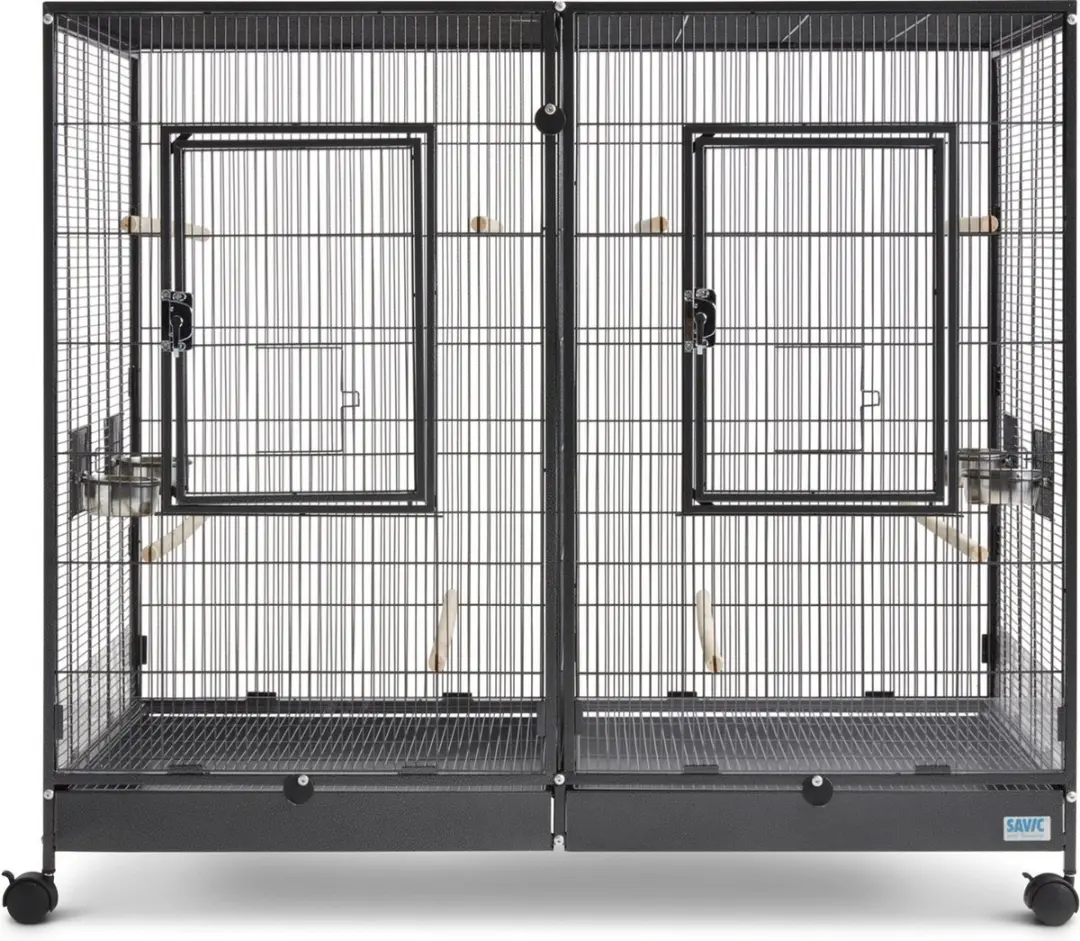 Savic Kleine Dierenkooi Tasmania 120 - Dierenverblijf - 120x65x107 cm Zwart - afbeelding 4 van 6