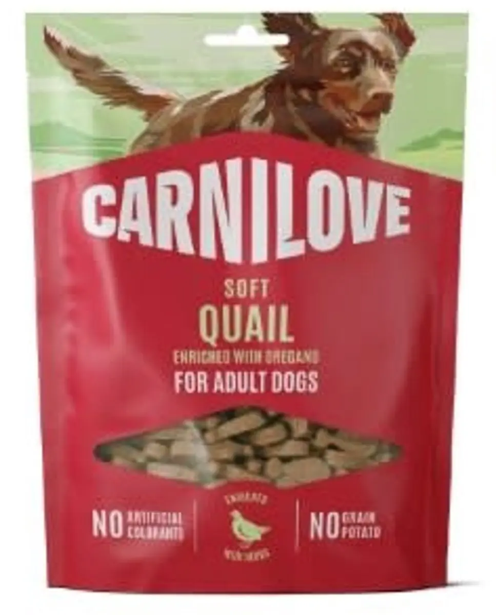 Carnilove Soft Snack Kwartel & Oregano 200g