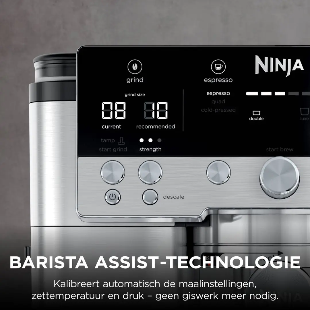 Ninja Luxe Café Premier Plus ES655EU 3-in-1 Espressomachine - Zilver/Zwart - afbeelding 3 van 6