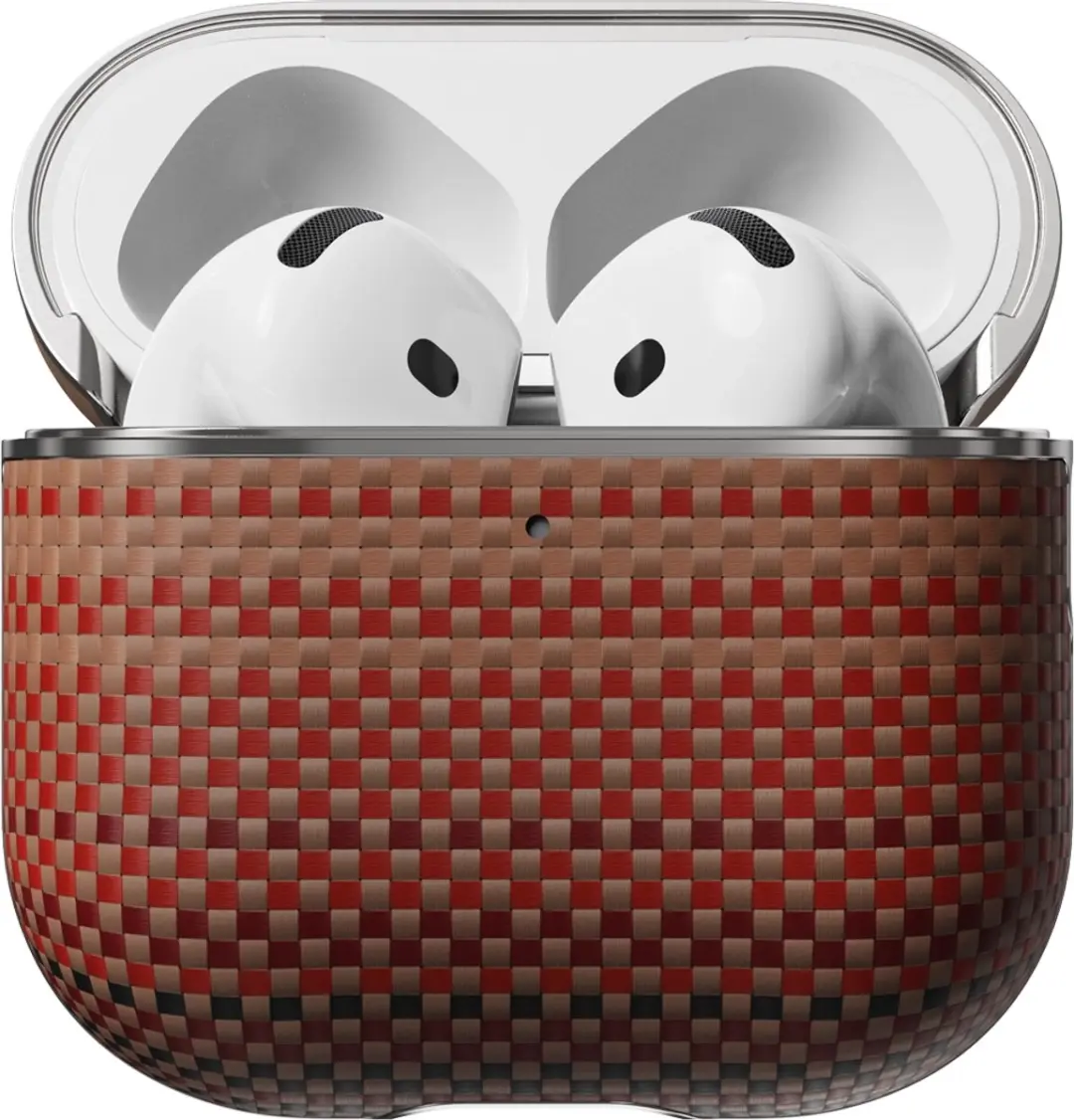Pitaka APM2405 AirPods Hoesje - Oranje - afbeelding 5 van 6