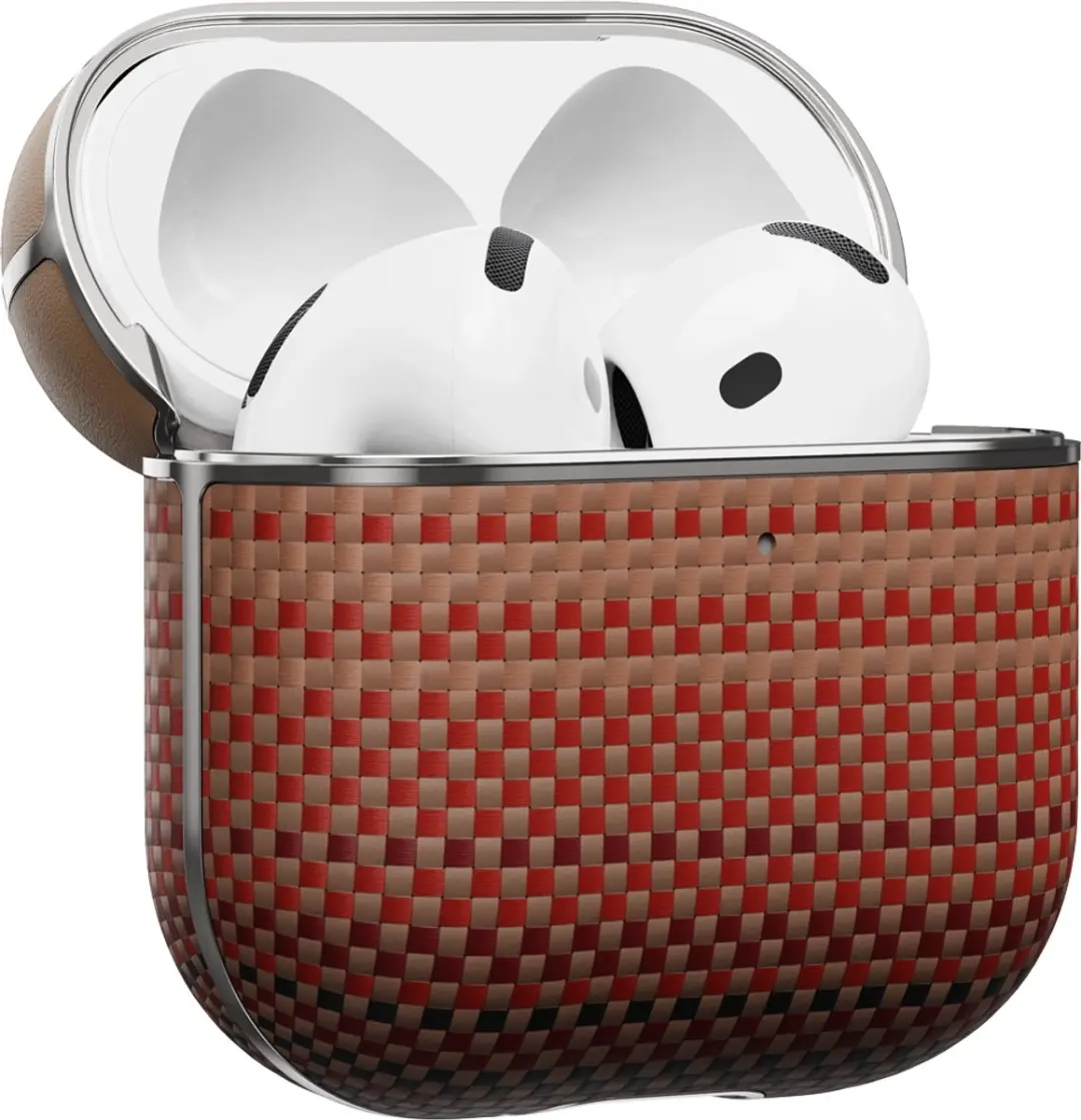 Pitaka APM2405 AirPods Hoesje - Oranje - afbeelding 6 van 6