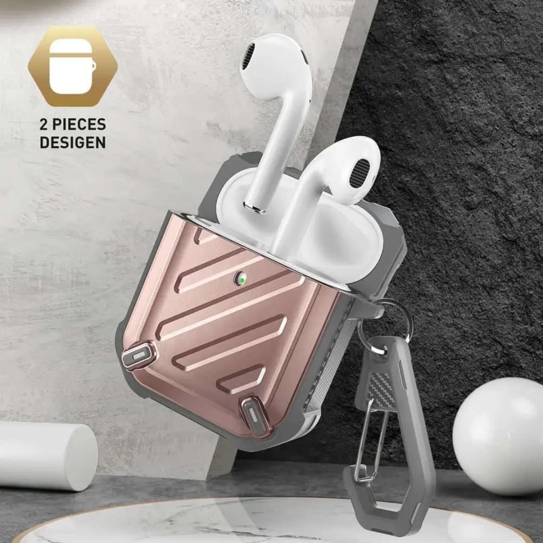 Supcase Unicorn Beetle Rugged Armor AirPods Case - Roze - afbeelding 6 van 6